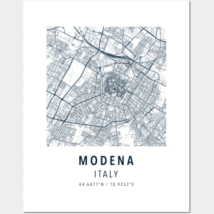 modena simple map Posters and Art